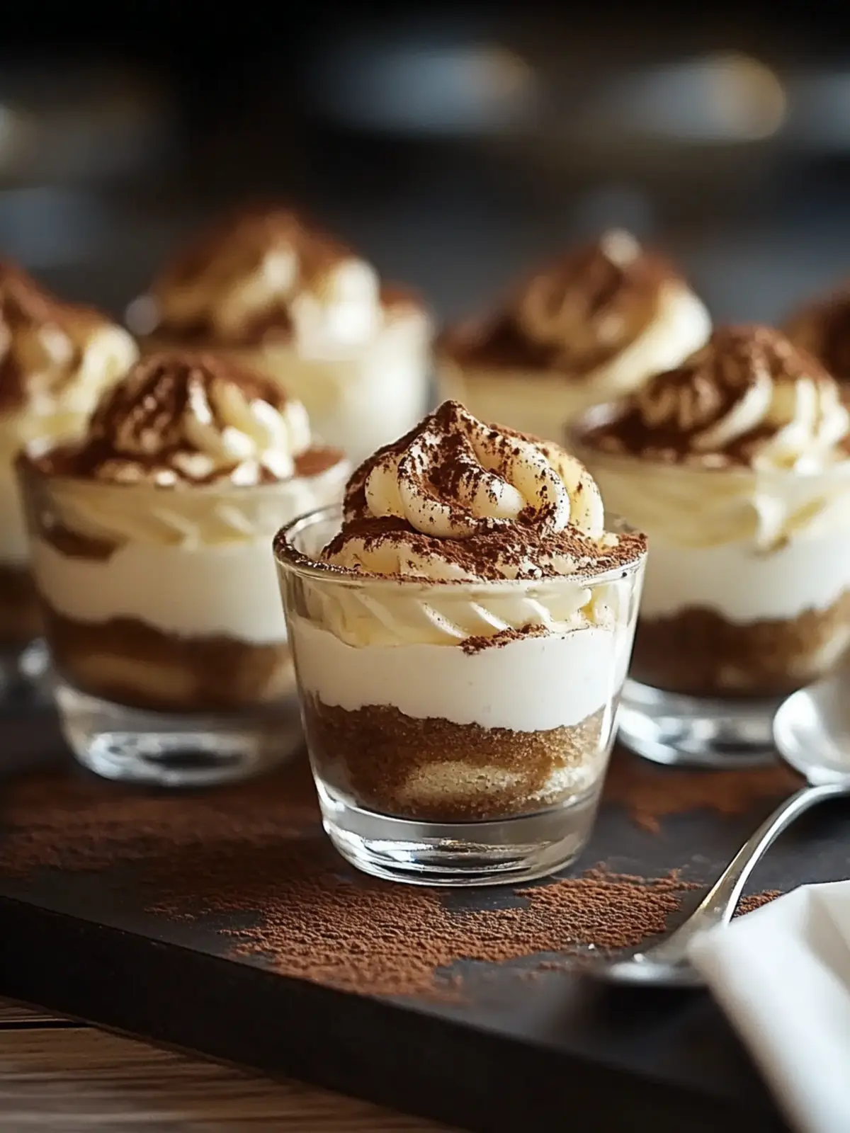 Indulge in Mini Tiramisu Cups for a Cozy Dessert Delight 5 Mini Tiramisu Cups