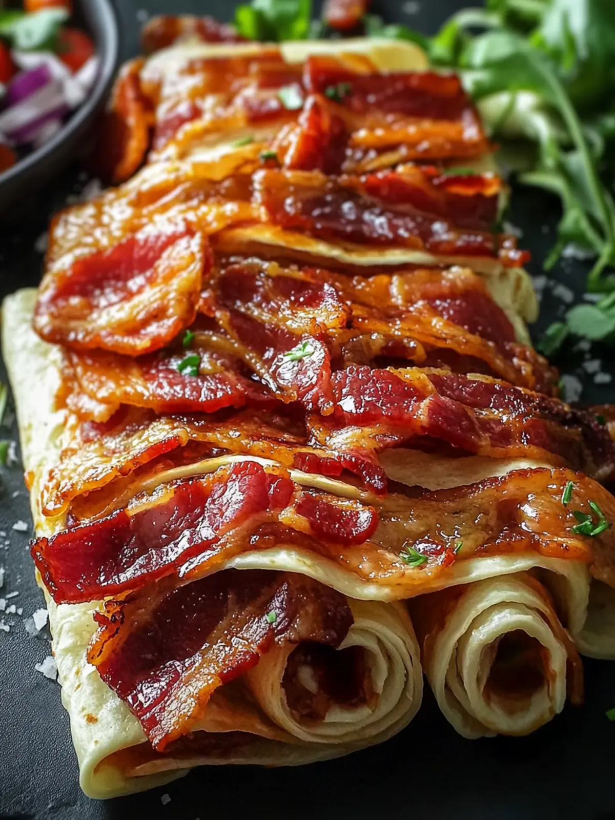 Bacon and Caramelized Bliss: A Flavor Explosion in Every Bite 3 Bacon and Caramelized