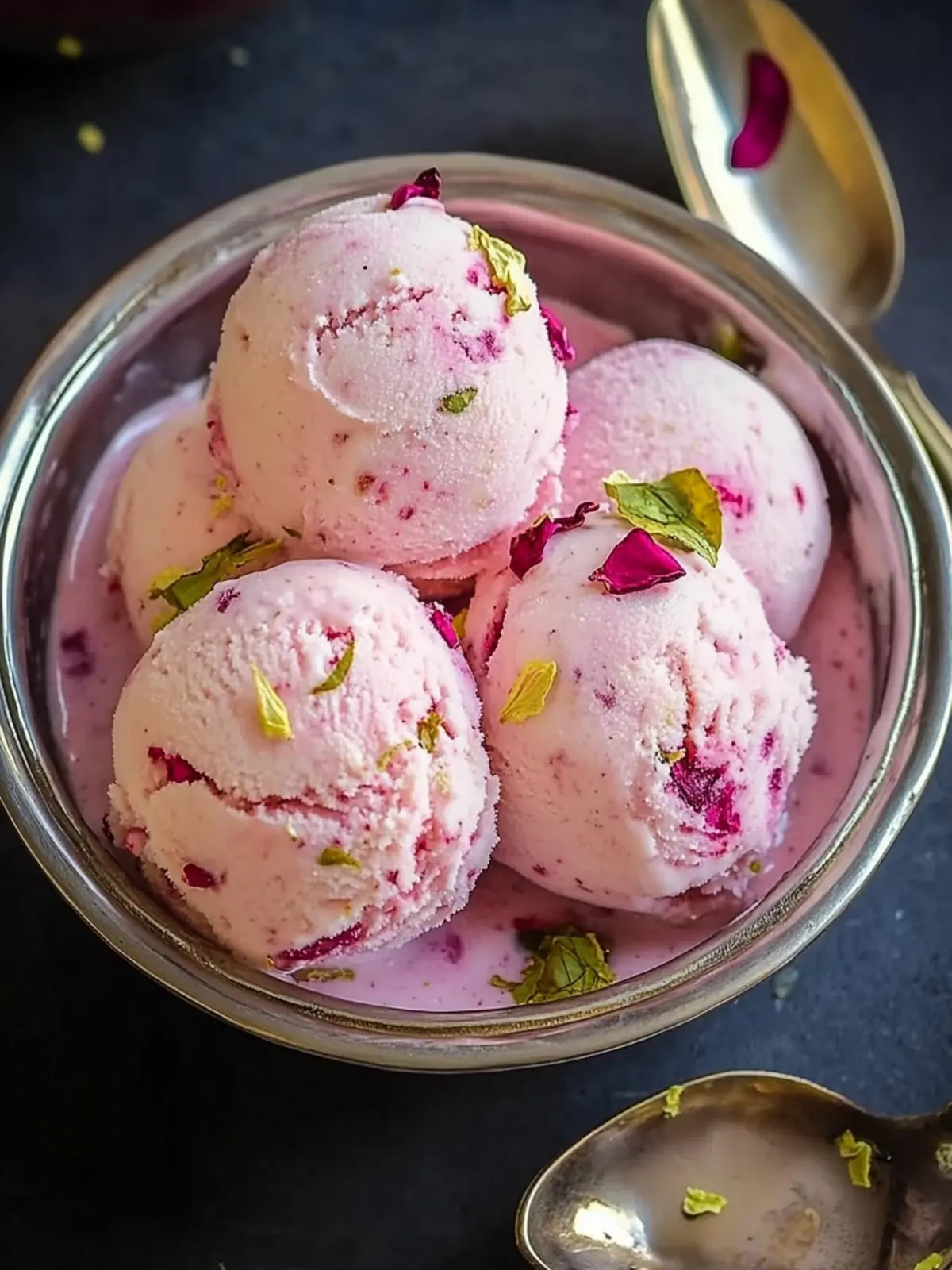 Irresistible Rose Rasmalai Ice Cream - A Creamy Delight 4 Rose Rasmalai Ice Cream
