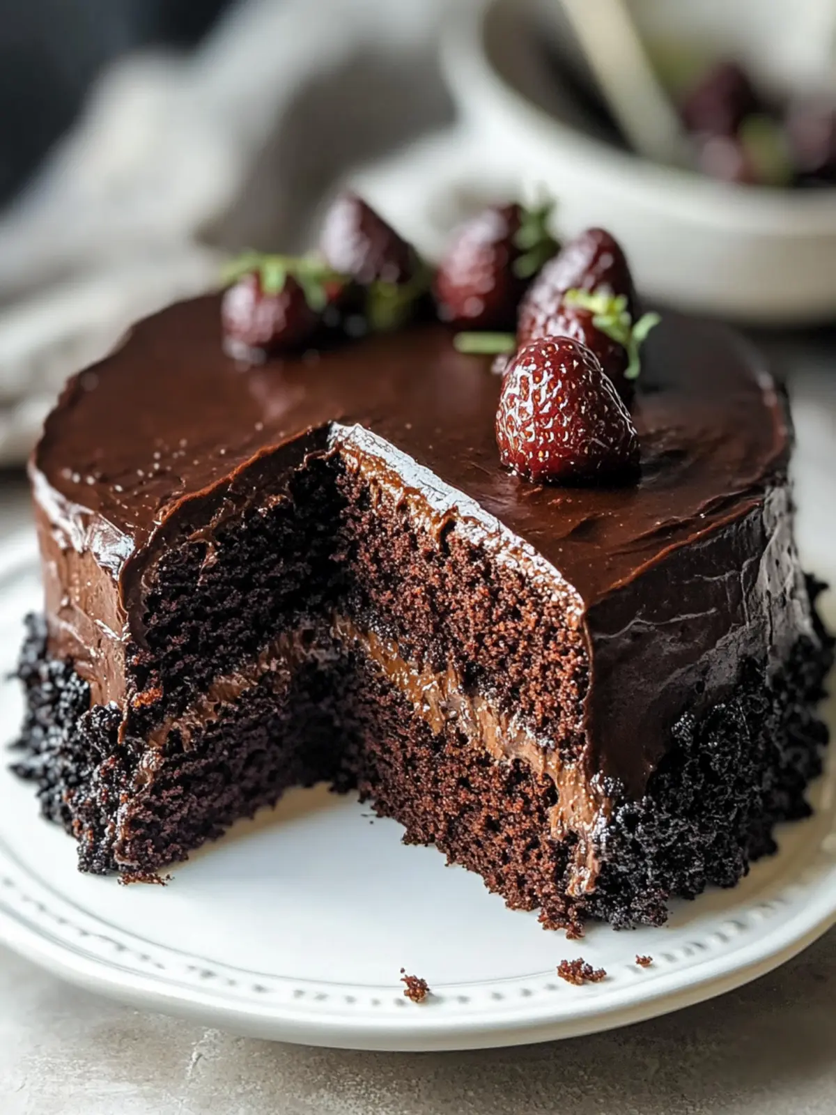 Decadent Black Magic Cake Recipe with Creamy Frosting 2 Black Magic Cake