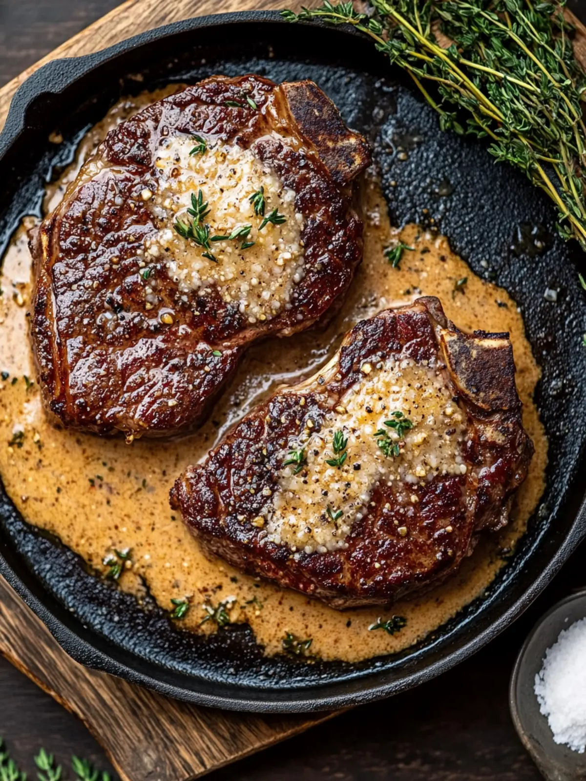 Savory Gaelic Irish Steaks with Whiskey Cream and Kale Twist 2 Gaelic Irish Steaks