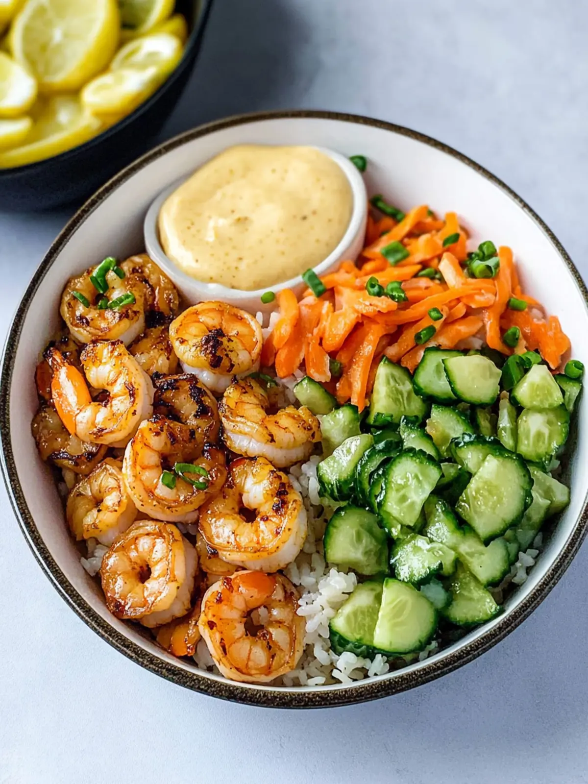 Savory Hibachi Shrimp Rice Bowls with Homemade Yum Yum Sauce 4 Hibachi Shrimp Rice Bowls