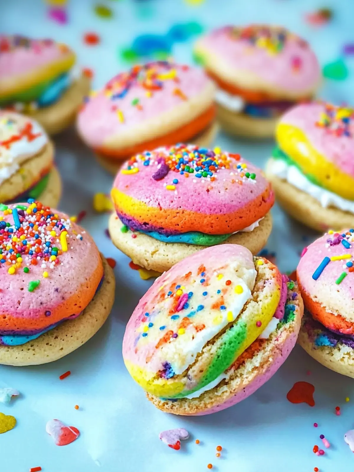 Unleash Joy with Rainbow Whoopie Pies That Dazzle! 5 Rainbow Whoopie Pies