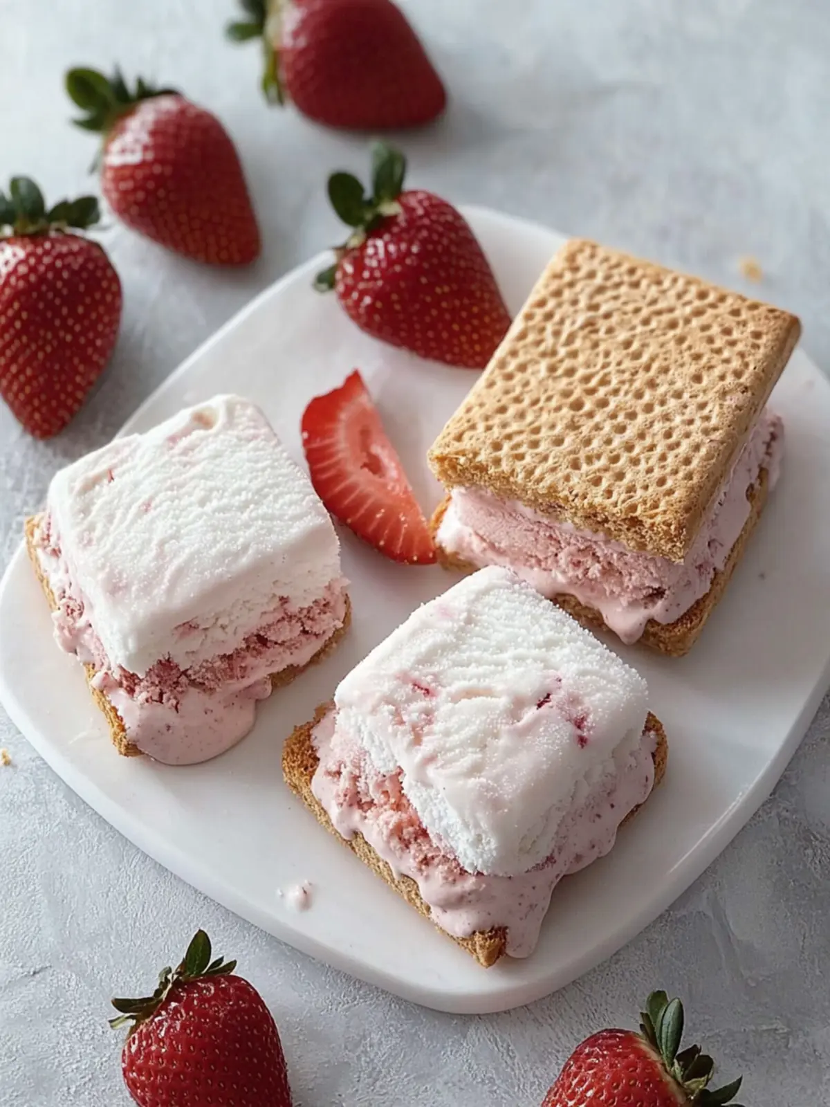 Refreshing Strawberry Ice Cream Sandwiches You Can Make Today 3 strawberry ice cream sandwich