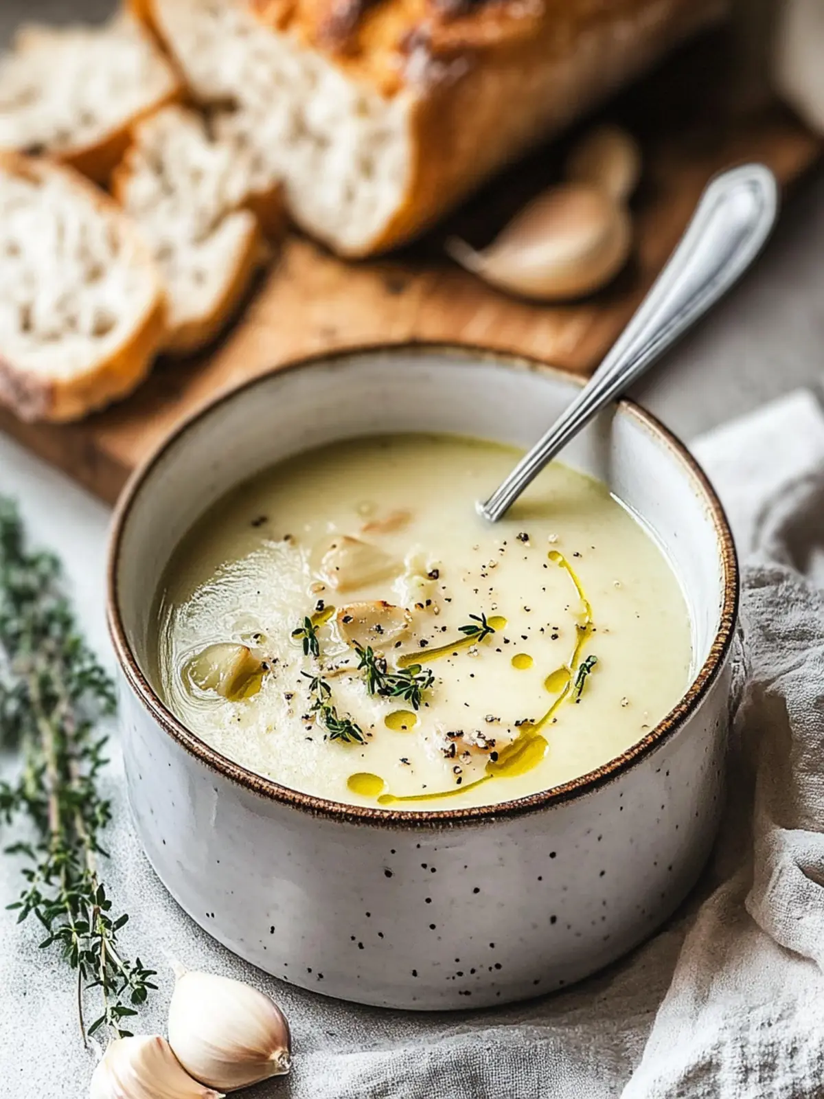 French Garlic Soup Recipe for Irresistible Comfort Food 4 French Garlic Soup