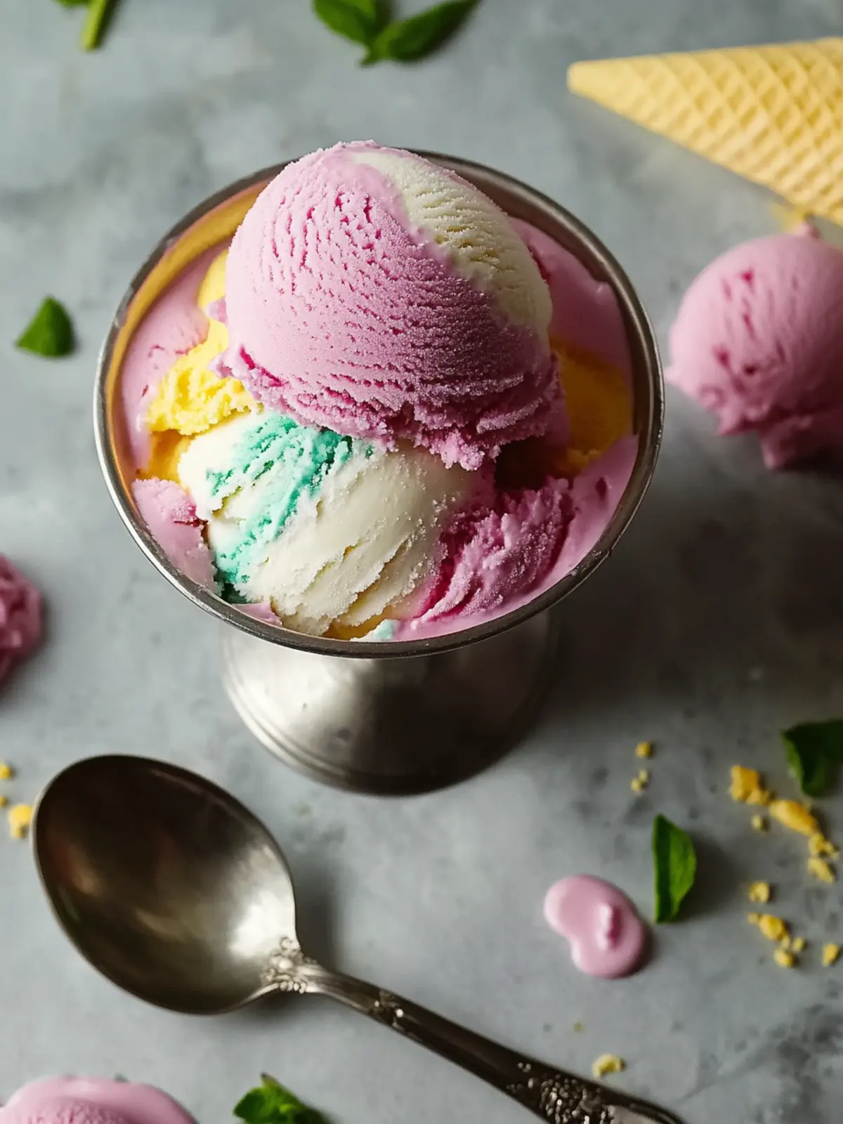 Delightful Moon Mist Ice Cream: A Colorful Homemade Treat 2 Moon Mist Ice Cream