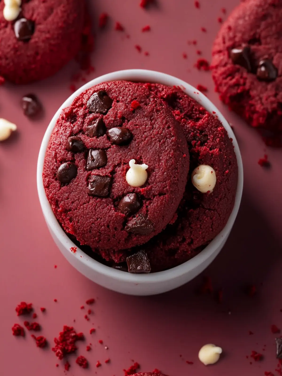 Irresistible Red Velvet Cookie Dough You Can Eat Guilt-Free 3 Red Velvet Cookie Dough