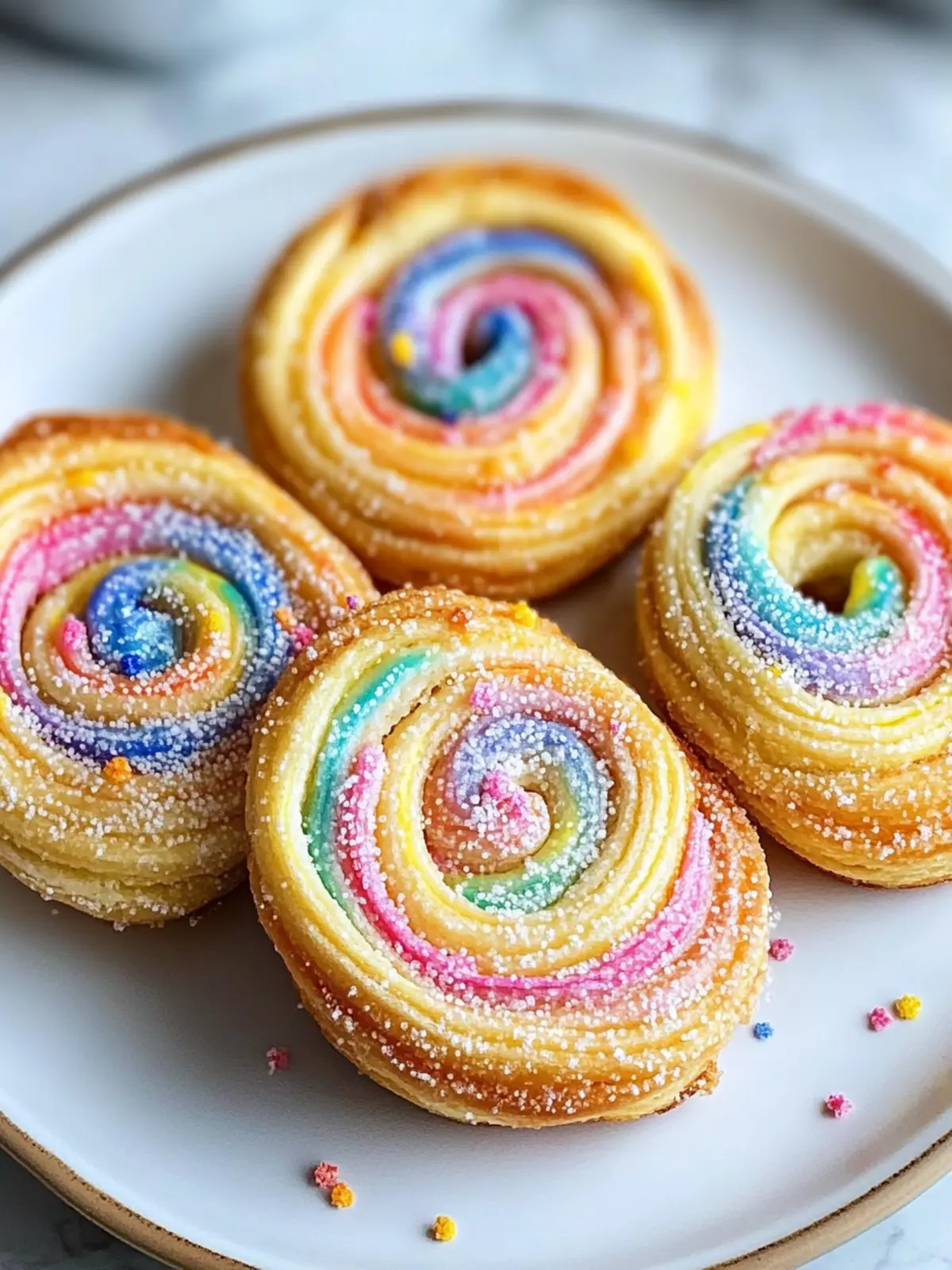Rainbow Palmiers: Easy Sweet Treats for Any Celebration 5 Rainbow Palmiers