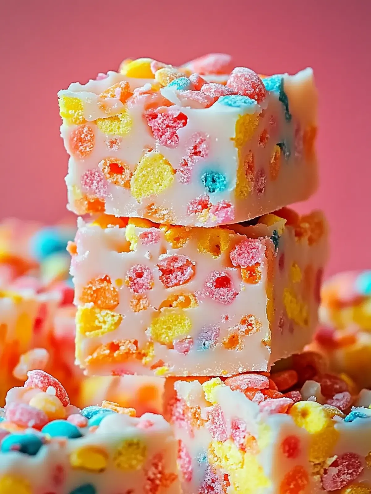 Fruity Pebbles Fudge: Quick, Colorful No-Bake Delight! 3 Fruity Pebbles Fudge