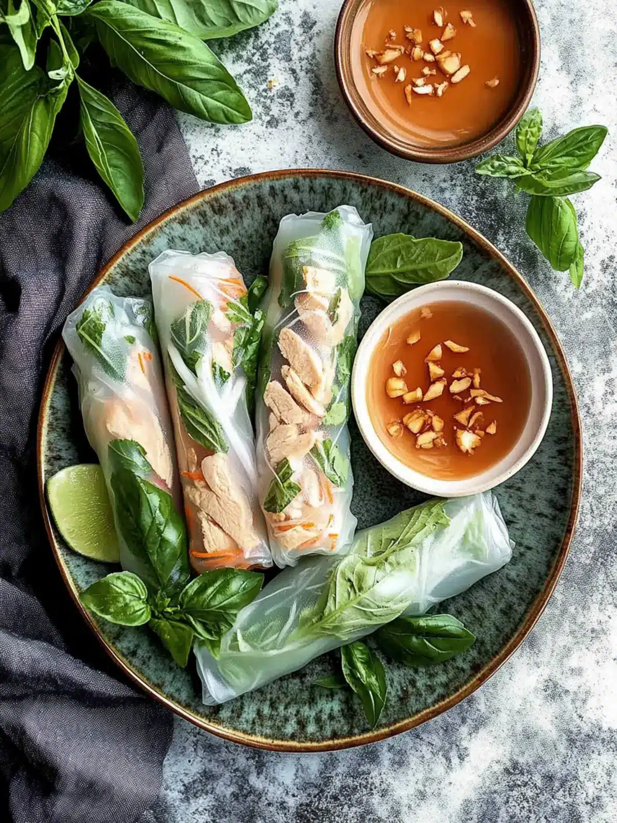 Perfect Vietnamese Summer Rolls with Chicken in 20 Minutes 5 Vietnamese Summer Rolls with Chicken