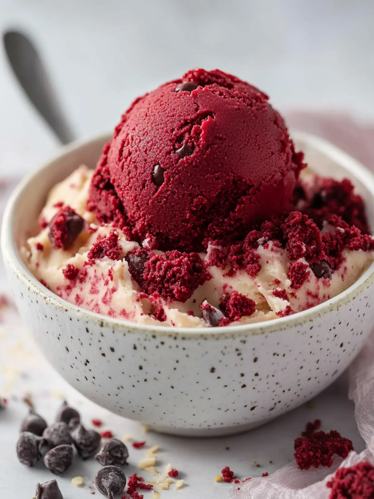 Irresistible Red Velvet Cookie Dough You Can Eat Guilt-Free 2 Red Velvet Cookie Dough