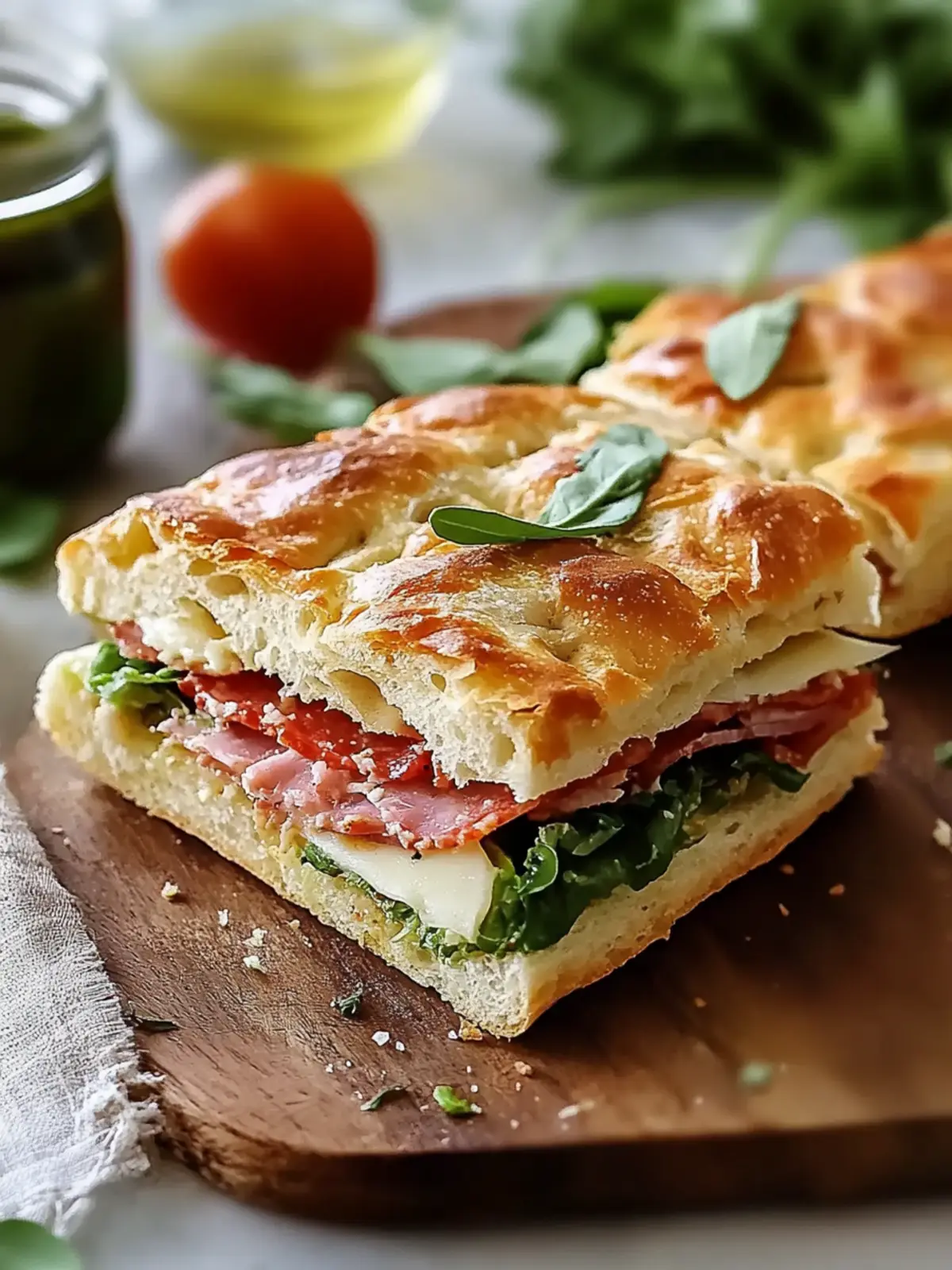 Savory Italian Focaccia Sandwich: A Flavor Explosion! 5 Italian Focaccia Sandwich