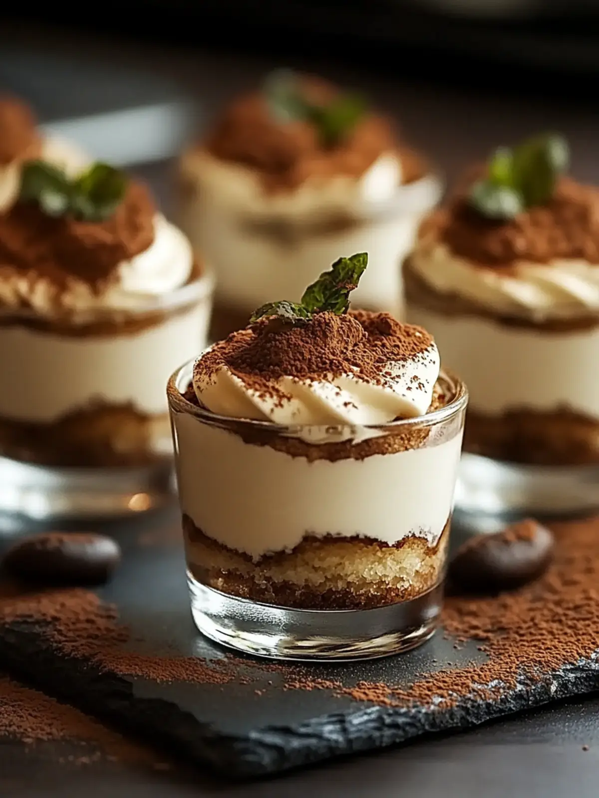Indulge in Mini Tiramisu Cups for a Cozy Dessert Delight 3 Mini Tiramisu Cups