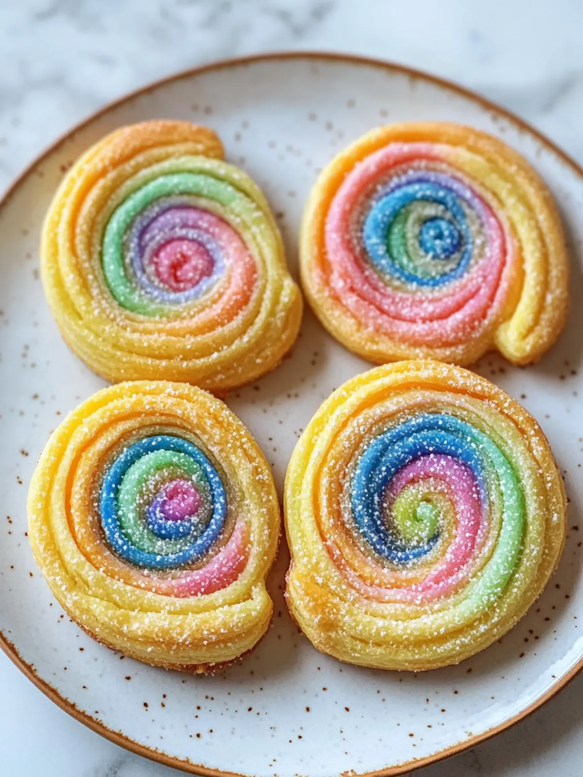 Rainbow Palmiers: Easy Sweet Treats for Any Celebration 2 Rainbow Palmiers