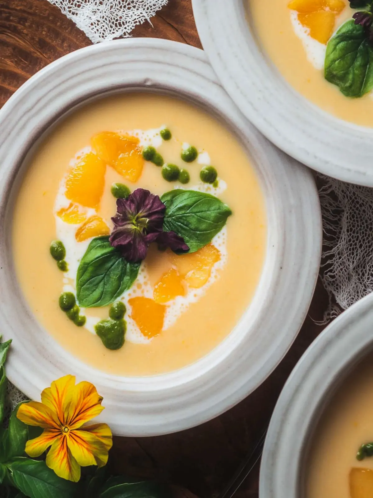 Delicious Chilled Peach Soup with Cucumber in 20 Minutes 4 Chilled Peach Soup
