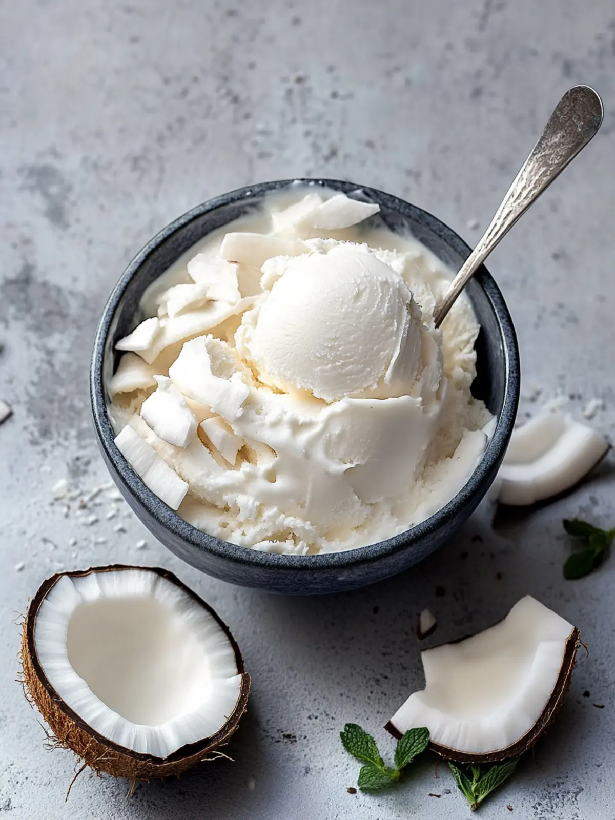 Creamy Coconut Ice Cream: Vegan Delight in Every Scoop 3 Coconut Ice Cream