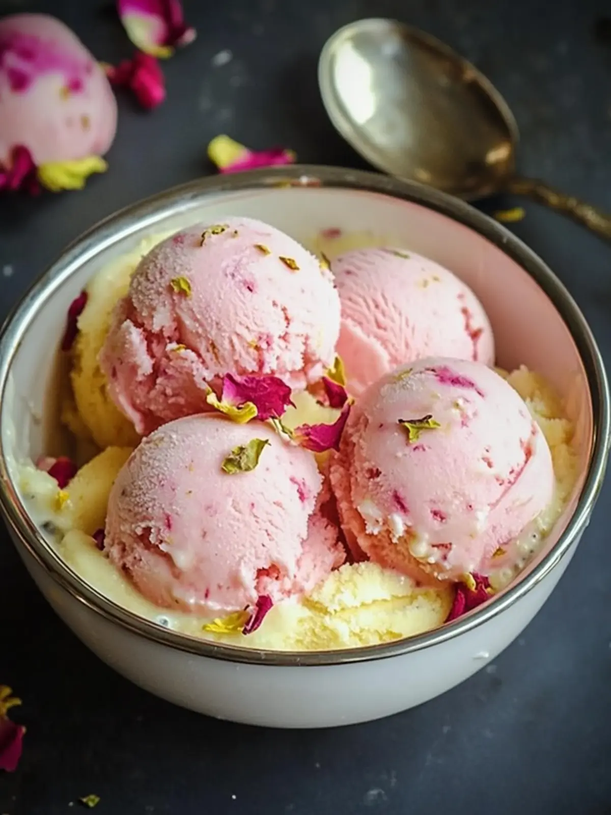 Irresistible Rose Rasmalai Ice Cream - A Creamy Delight 2 Rose Rasmalai Ice Cream
