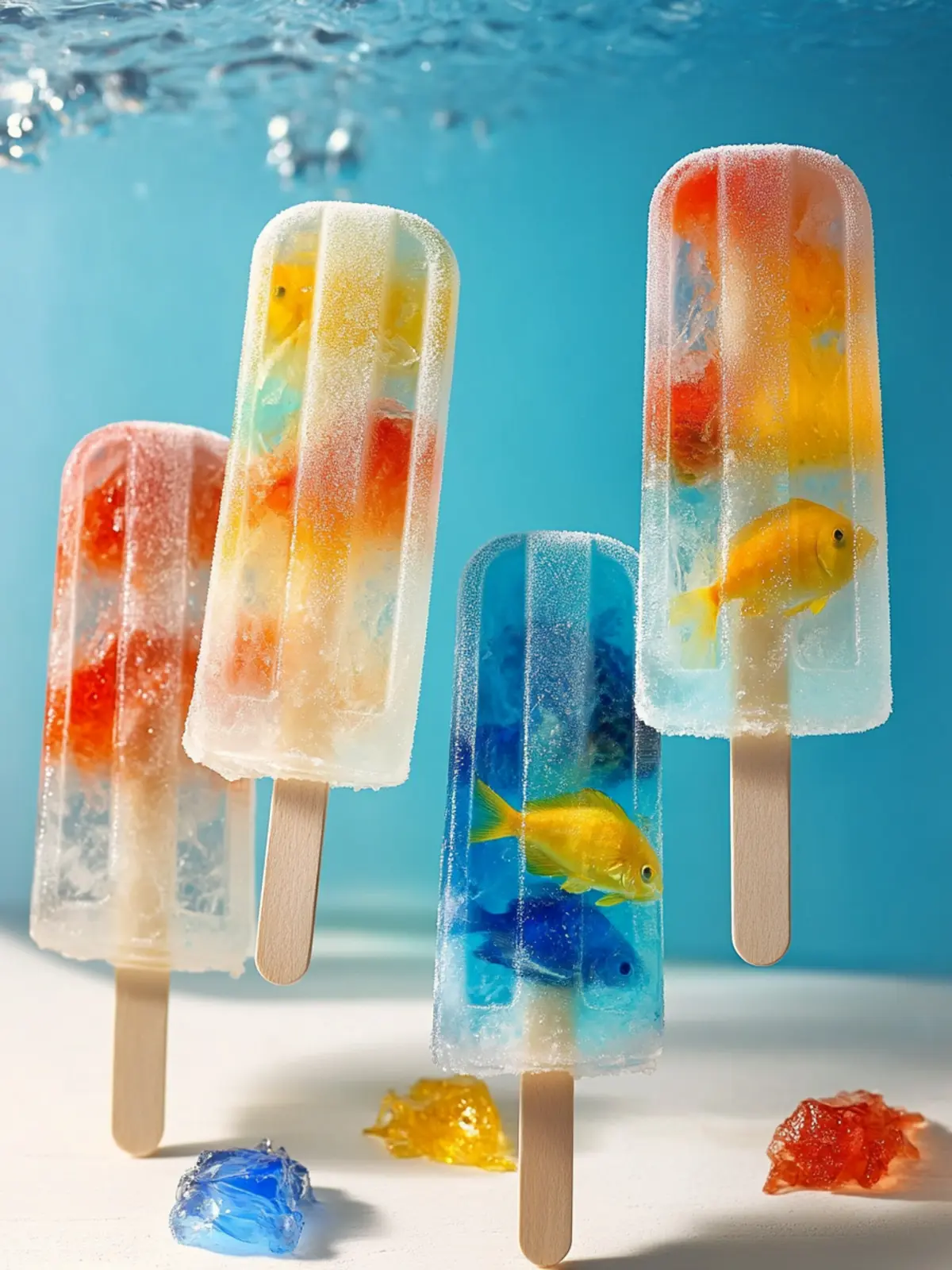 Create Fun Edible Aquarium Popsicles for a Refreshing Treat! 2 Edible Aquarium Popsicles