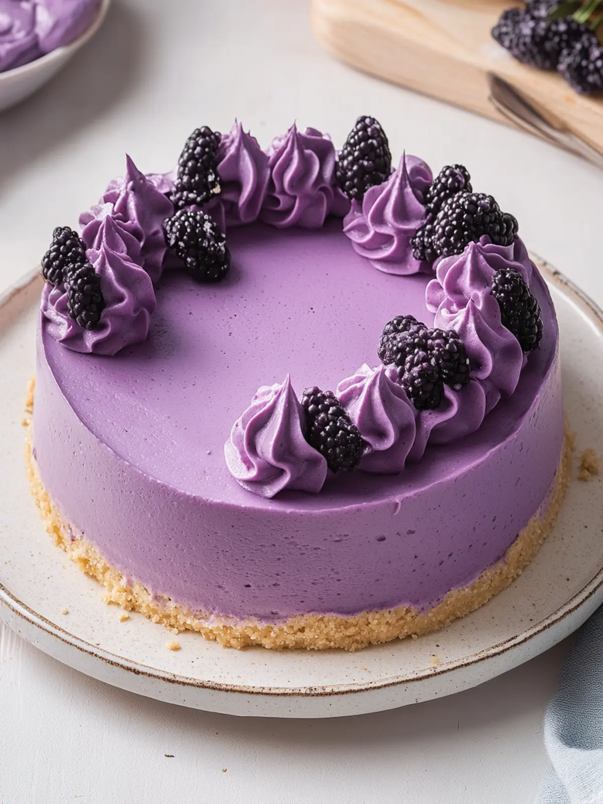Decadent Ube Cheesecake: A Slice of Paradise Awaits 2 Ube Cheesecake