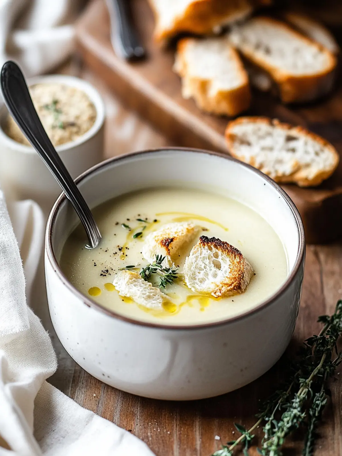 French Garlic Soup Recipe for Irresistible Comfort Food 2 French Garlic Soup