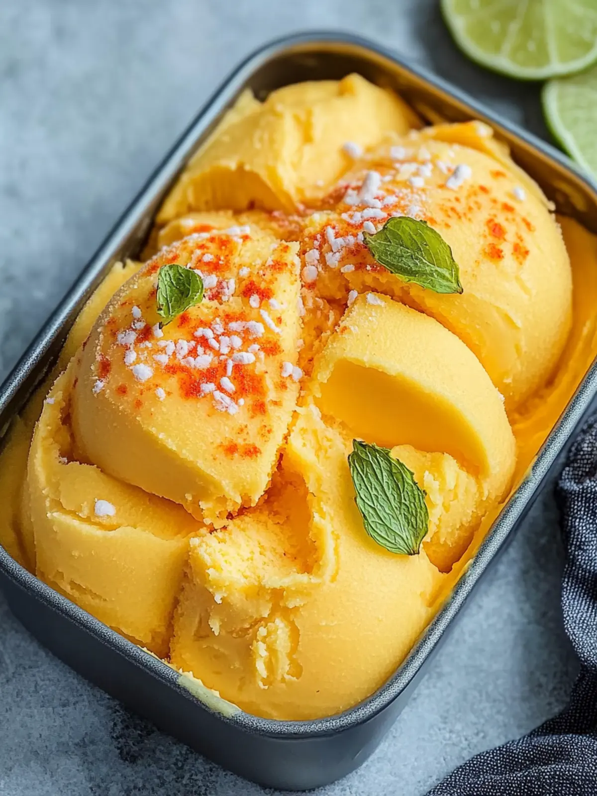 Chili Lime Mango Sorbet for a Refreshing Summer Treat 4 Chili Lime Mango Sorbet