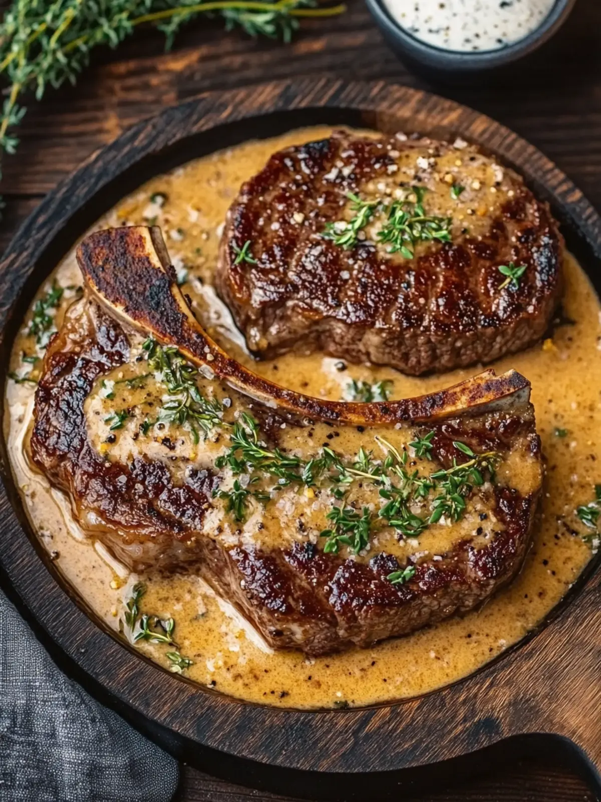 Savory Gaelic Irish Steaks with Whiskey Cream and Kale Twist 3 Gaelic Irish Steaks