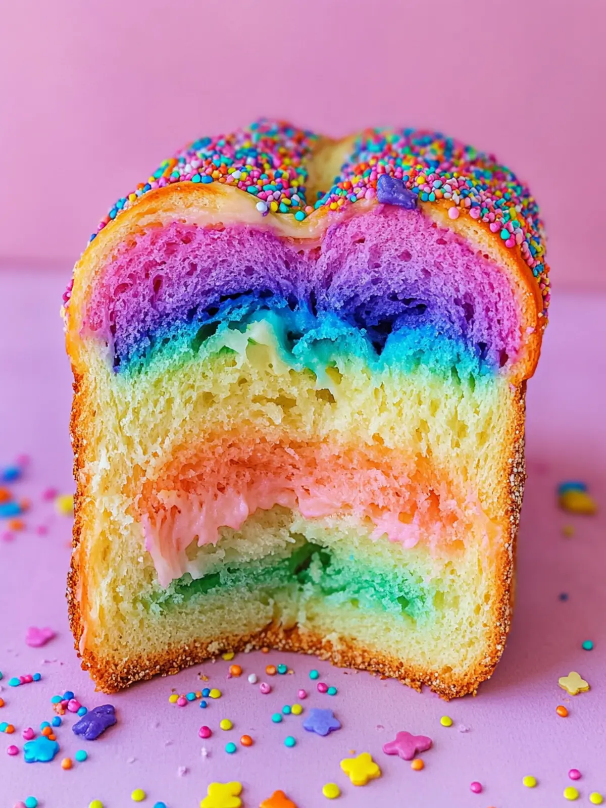 Rainbow Bread Recipe that Brings Joy to Family Meals 2 Rainbow Bread