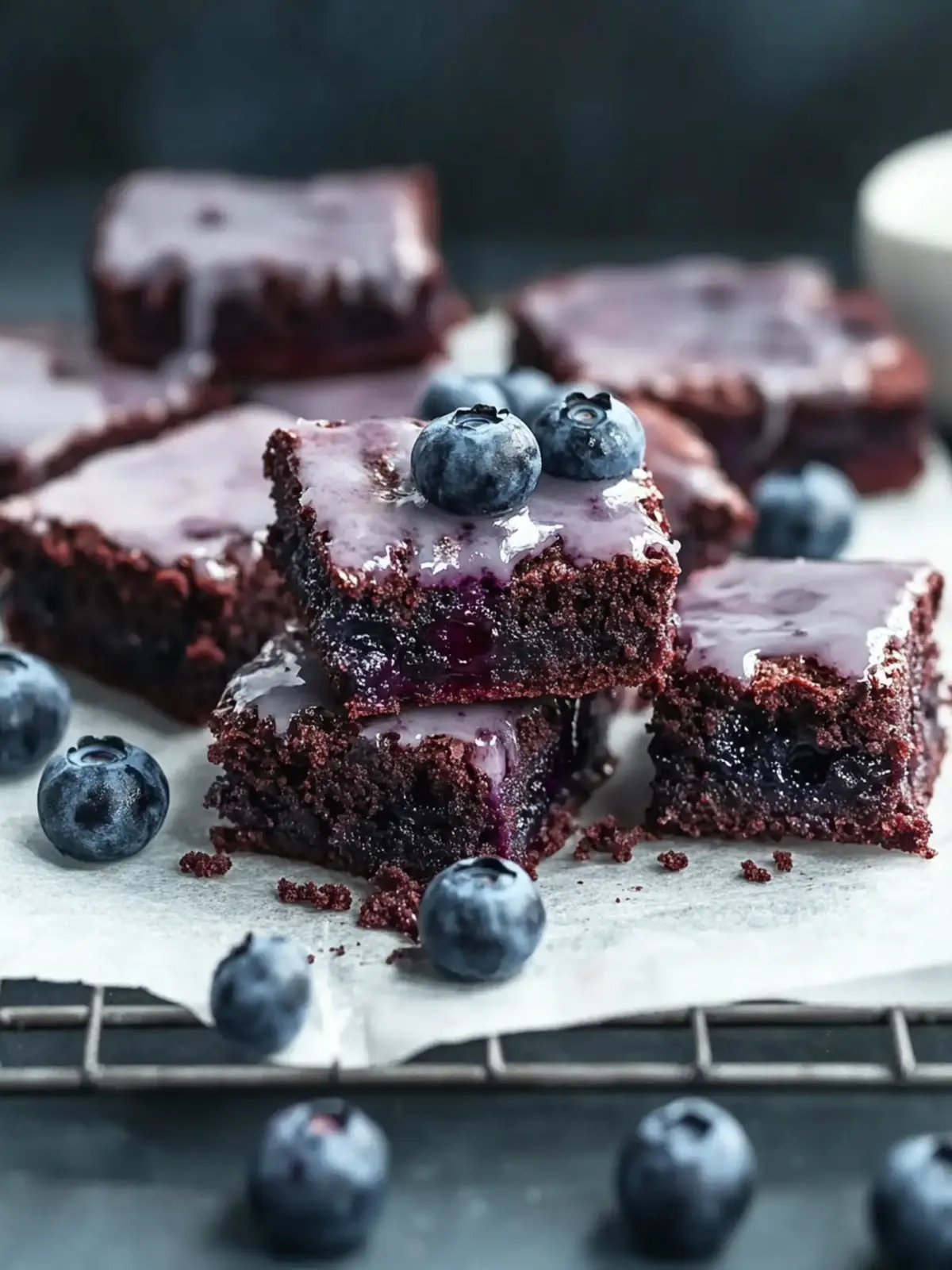 Delicious Glazed Blueberry Brownies You Can't Resist 5 Glazed Blueberry Brownies