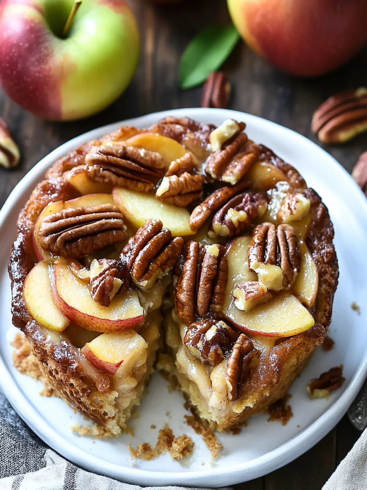 Savory Apple Pecan French Toast Cups for Cozy Mornings 2 Apple Pecan French