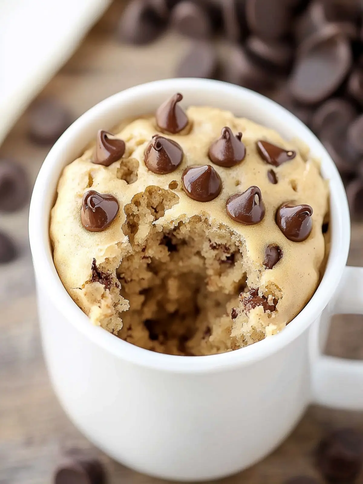 Irresistible Peanut Butter Chocolate Chip Mug Cake in 6 Minutes 3 Peanut Butter Chocolate Chip Mug Cake