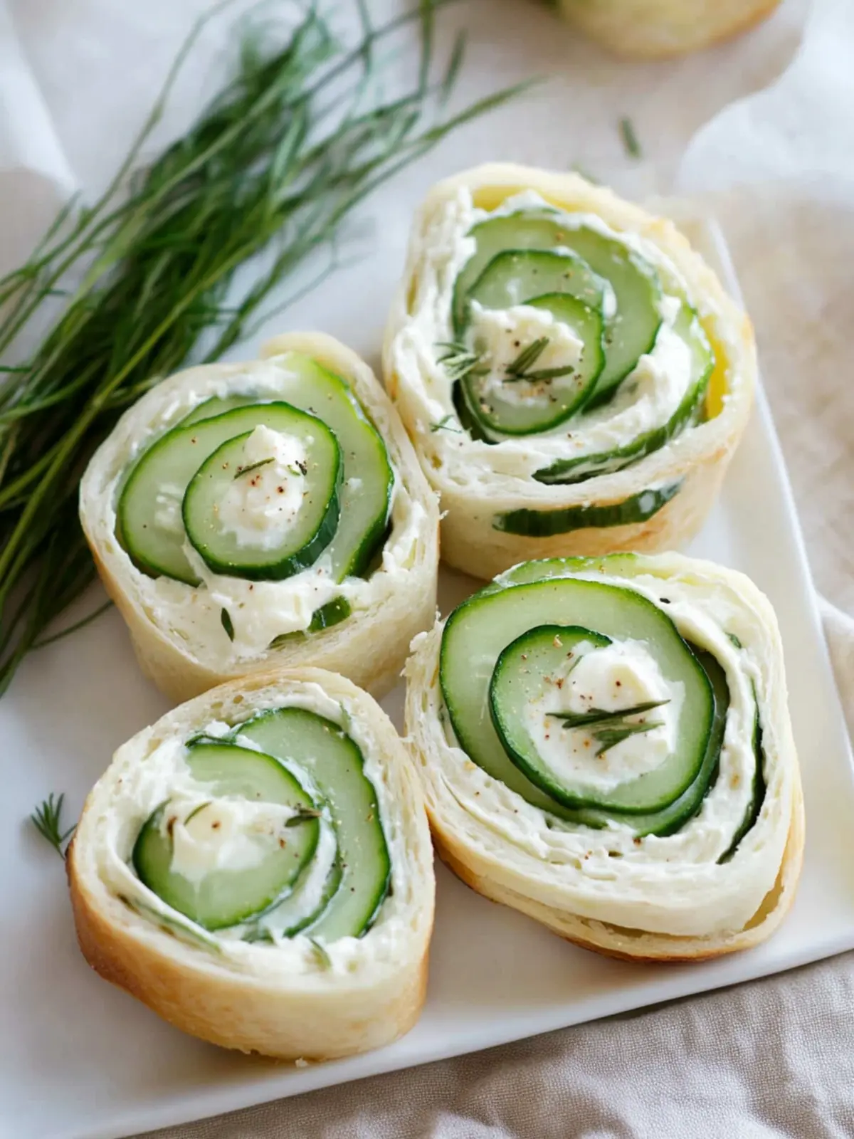 Delicious Cucumber and Cream Cheese Sandwich Rolls to Wow Your Guests 2 Cucumber and Cream Cheese Sandwich Rolls