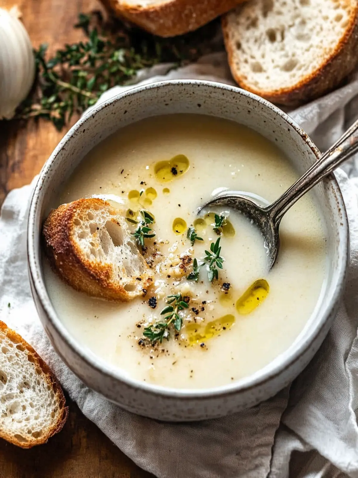 Soul-Warming Country French Garlic Soup for Cozy Nights 2 Country French Garlic Soup