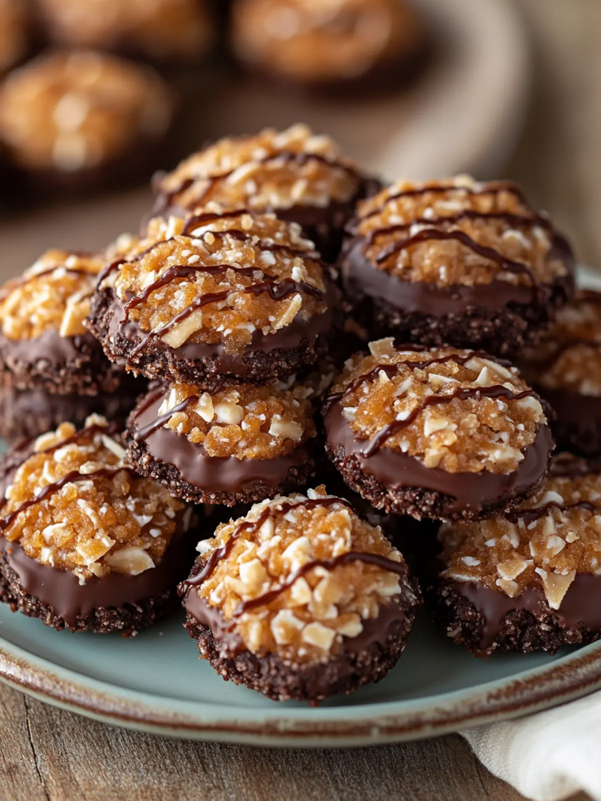 No-Bake Samoa Cookies That Will Wow Your Taste Buds 2 No-Bake Samoa Cookies