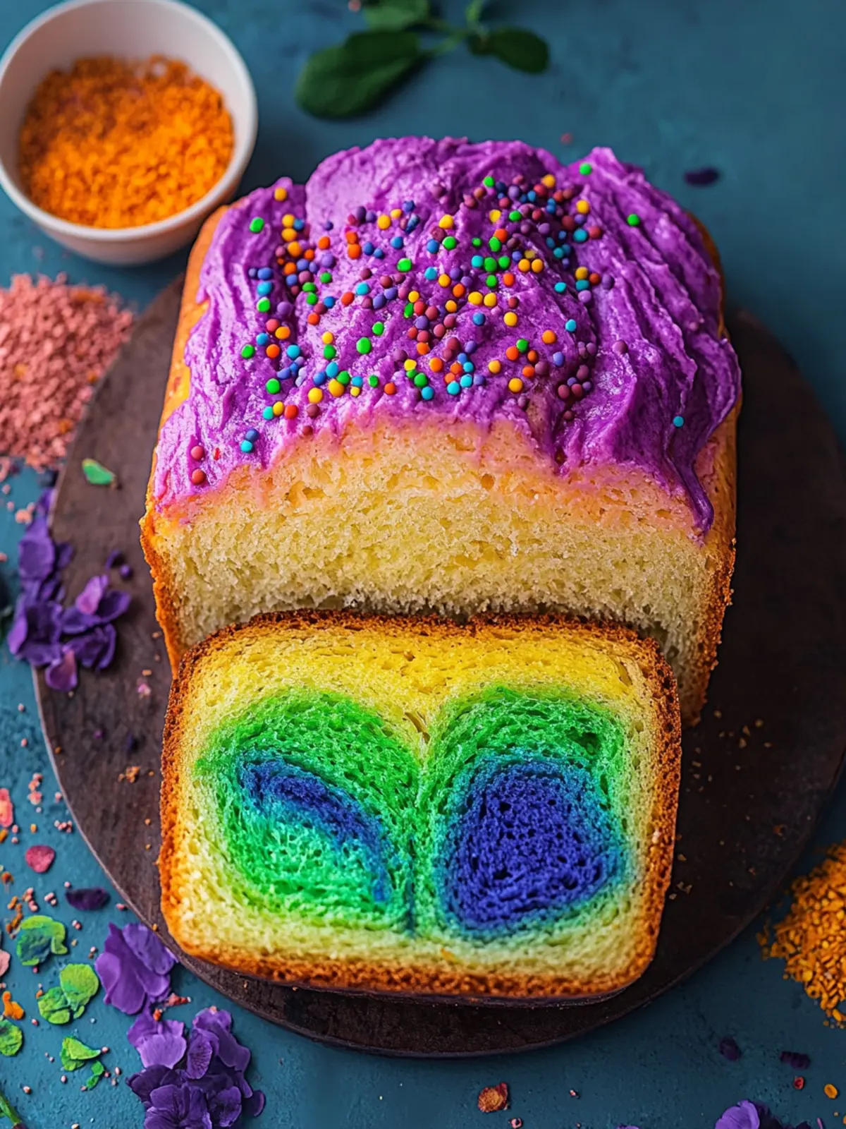Rainbow Bread Recipe that Brings Joy to Family Meals 3 Rainbow Bread