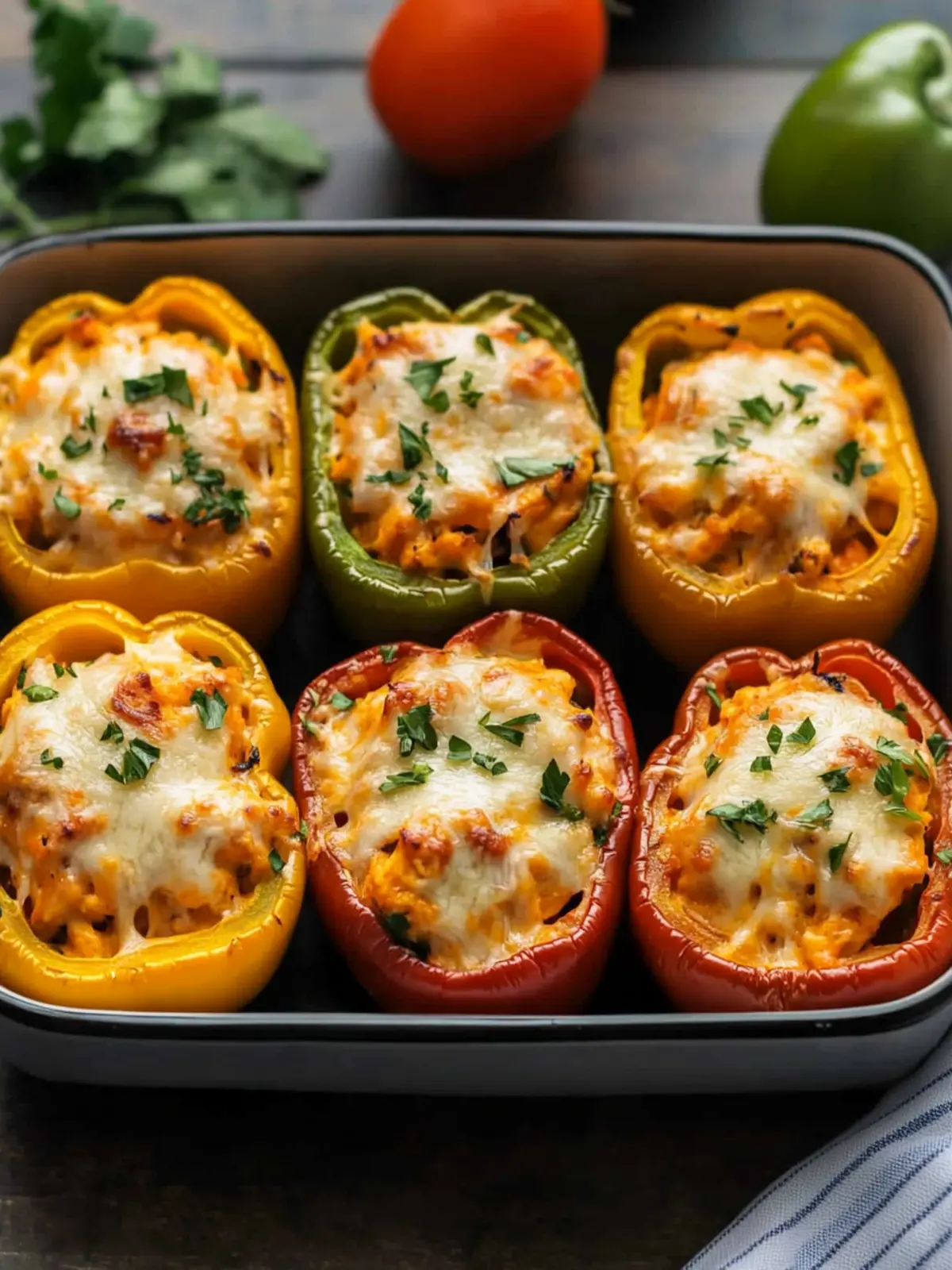 Cheesy Buffalo Chicken Stuffed Peppers for a Tasty Twist 2 Cheesy Buffalo Chicken Stuffed Peppers