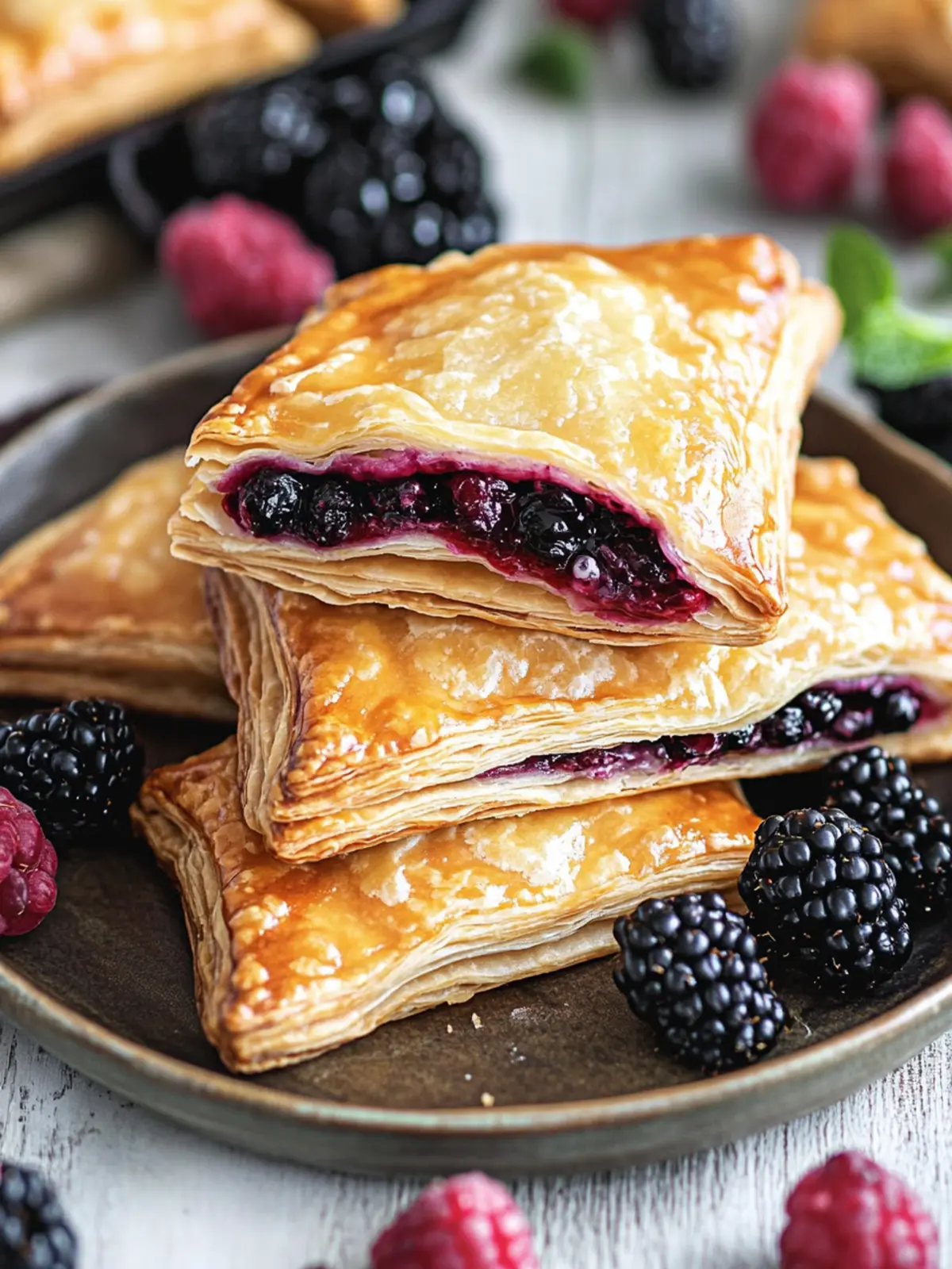 Delicious Blackberry Turnovers: A Sweet Homemade Treat 4 Blackberry Turnovers