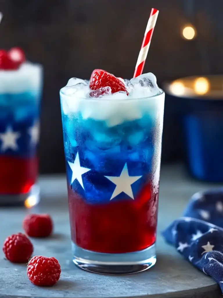 Captain America’s Red, White, and Blue Drink