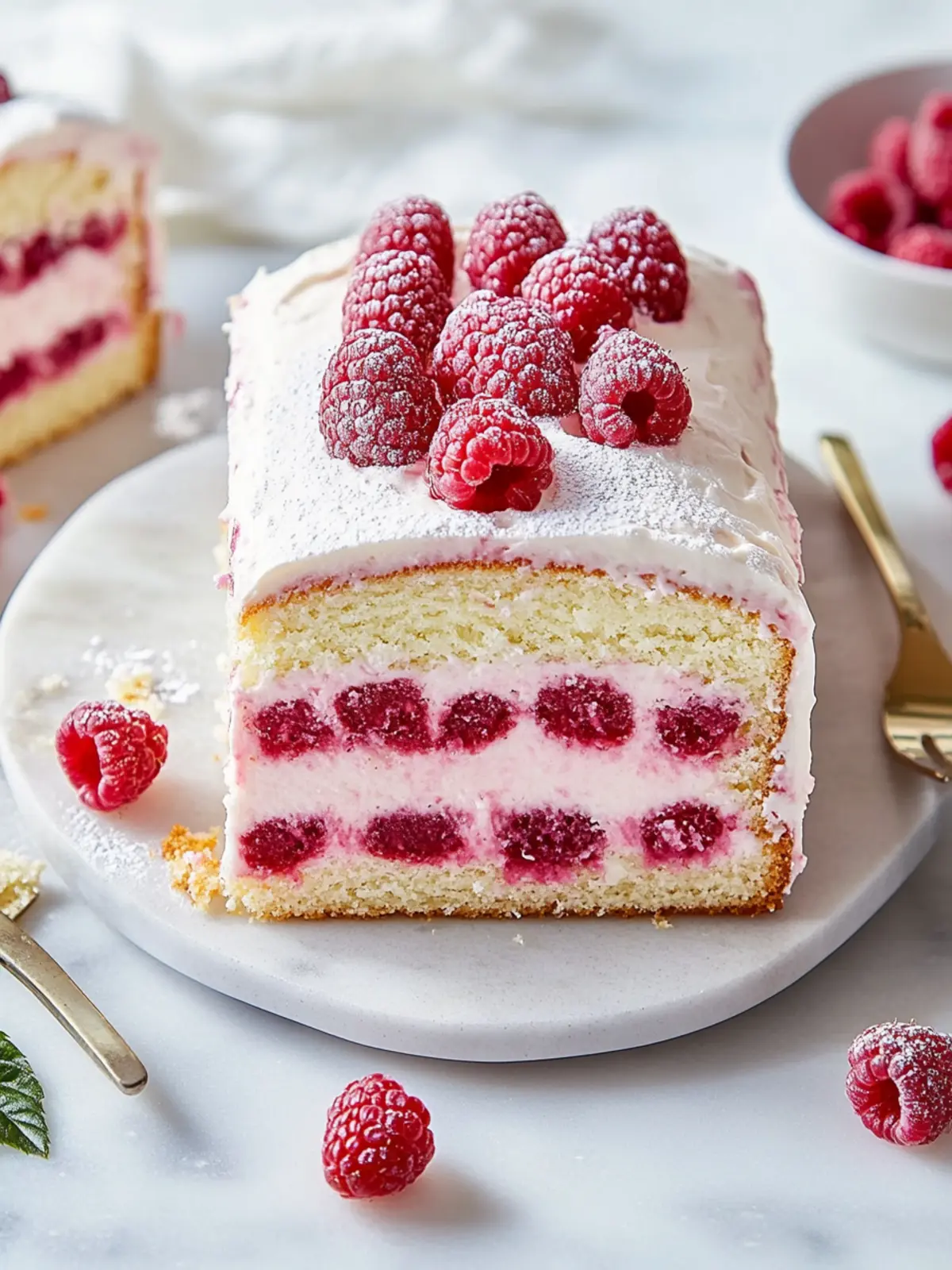Raspberry Tea Cake Bliss with Creamy Mascarpone Filling 2 Raspberry Tea Cake
