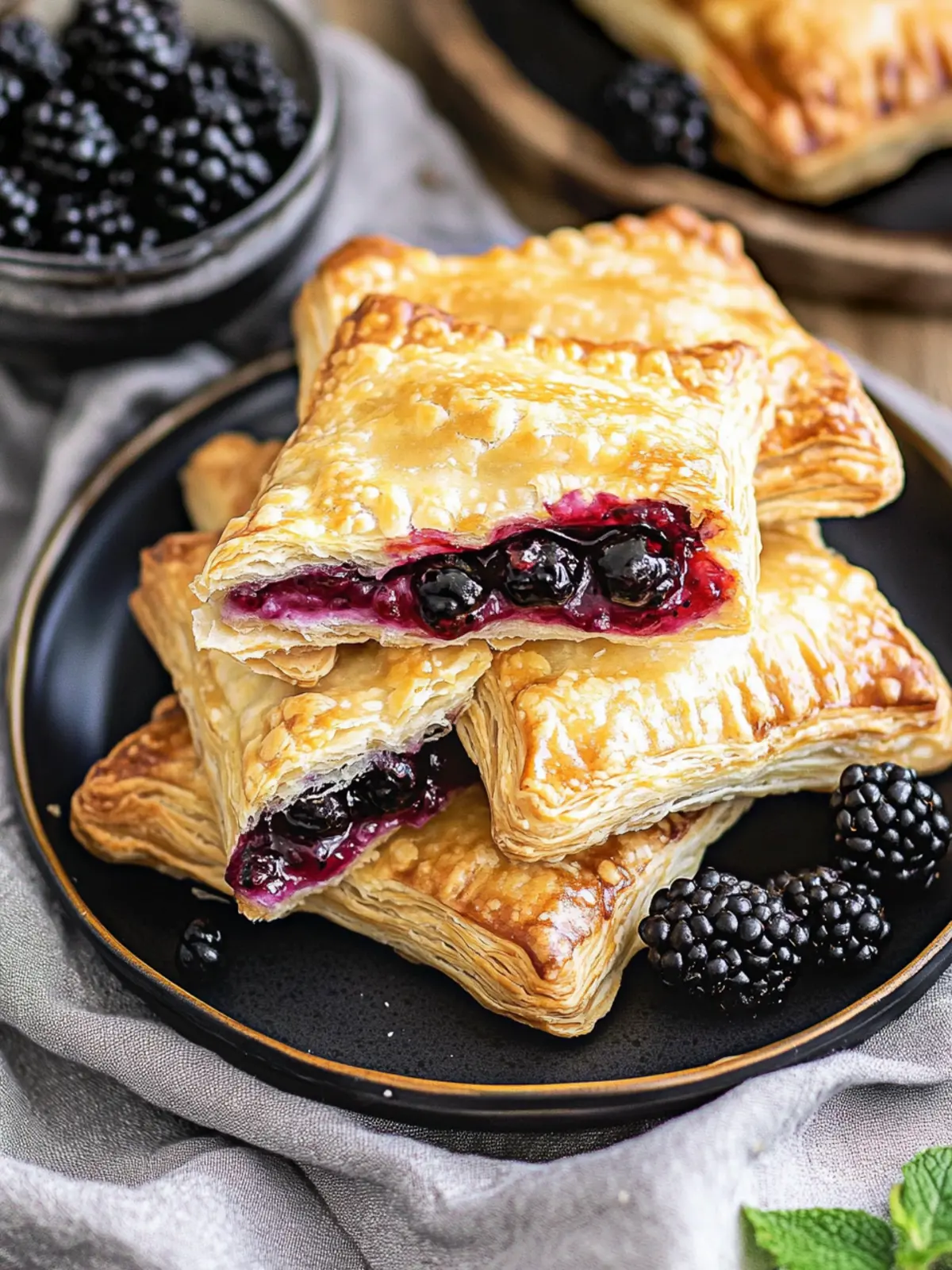 Delicious Blackberry Turnovers: A Sweet Homemade Treat 3 Blackberry Turnovers