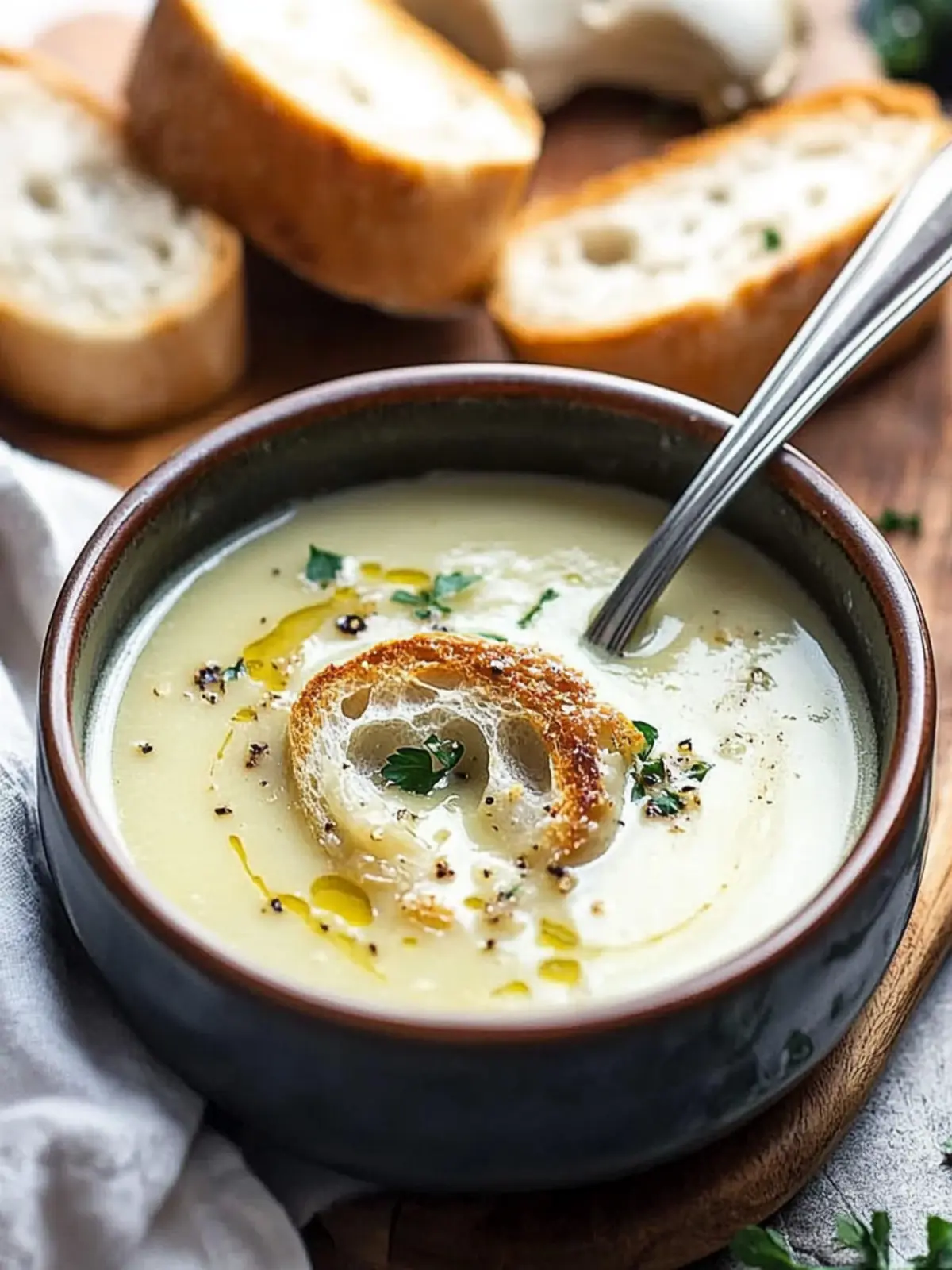 Soul-Warming Country French Garlic Soup for Cozy Nights 3 Country French Garlic Soup