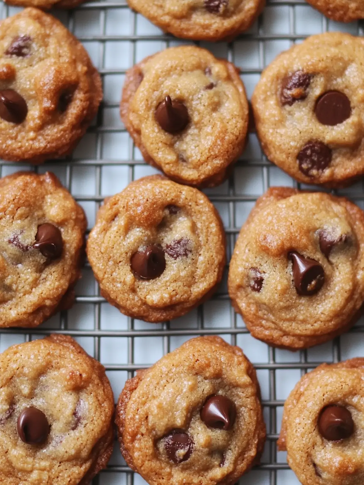 Mini Crunchy Chocolate Chip Cookies with Buttermilk Bliss 4 Mini Crunchy Chocolate Chip Cookies