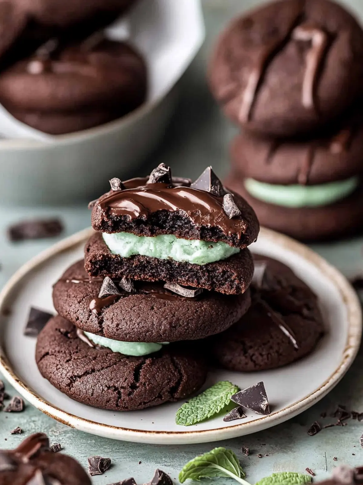 Decadent Chocolate Mint Cookies for Your Sweet Cravings 3 Chocolate Mint Cookies