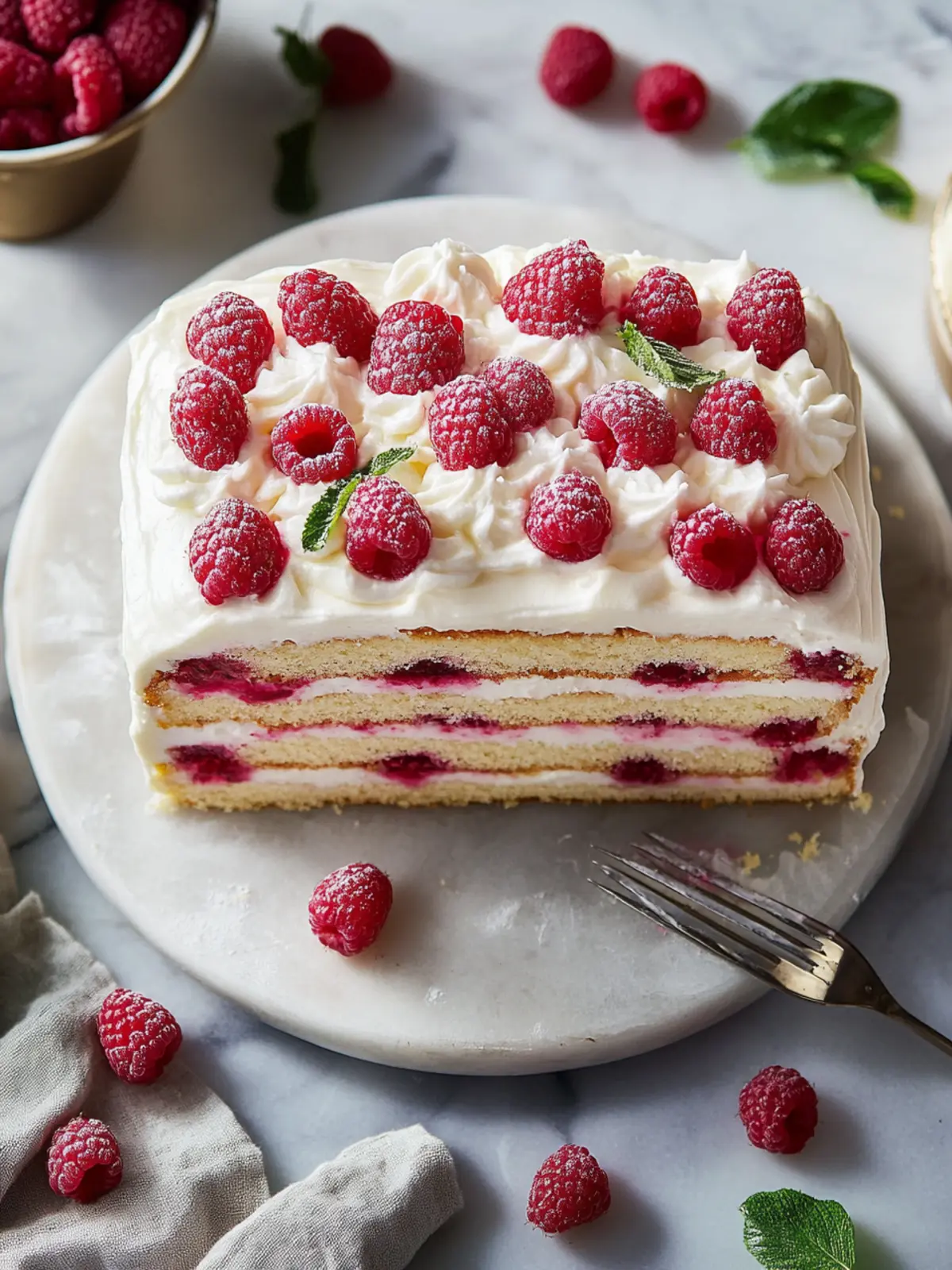 Raspberry Tea Cake Bliss with Creamy Mascarpone Filling 3 Raspberry Tea Cake