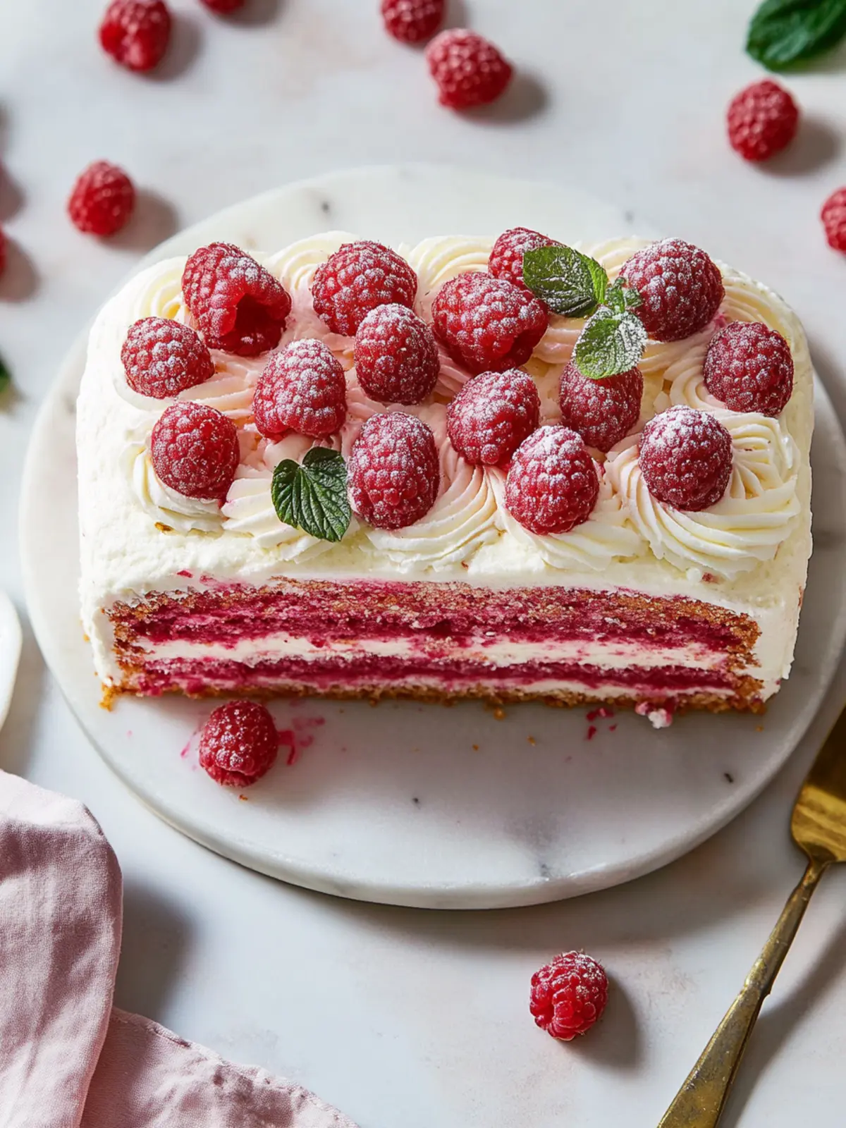 Raspberry Tea Cake Bliss with Creamy Mascarpone Filling 5 Raspberry Tea Cake