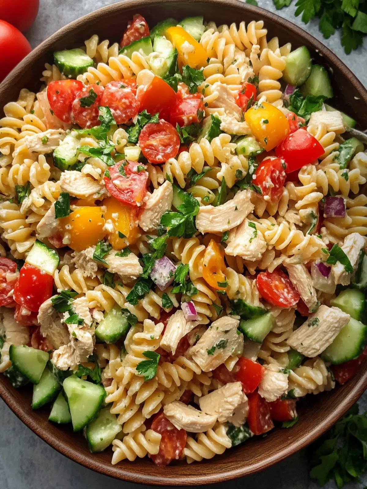 Zesty Chicken Pasta Salad for Your Perfect Summer Feast 3 Chicken Pasta Salad