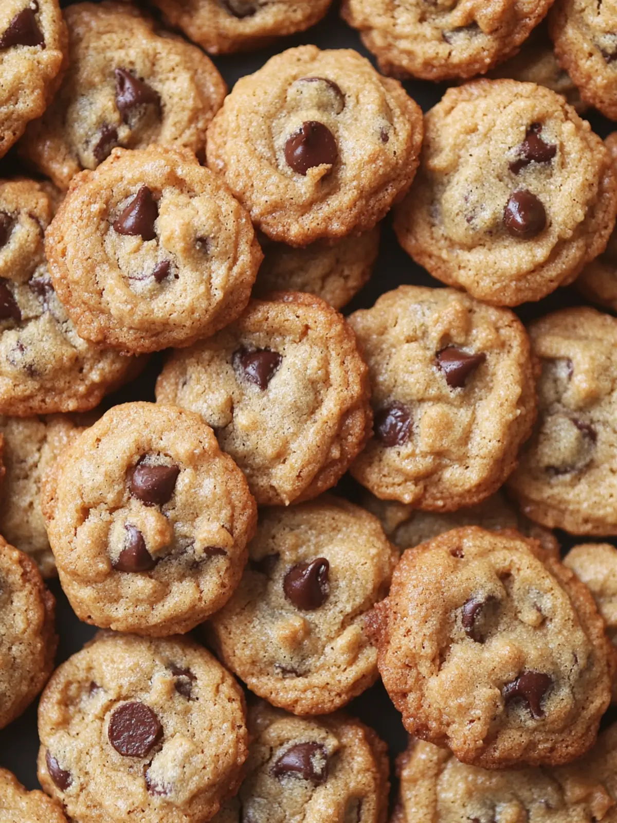 Mini Crunchy Chocolate Chip Cookies with Buttermilk Bliss 5 Mini Crunchy Chocolate Chip Cookies