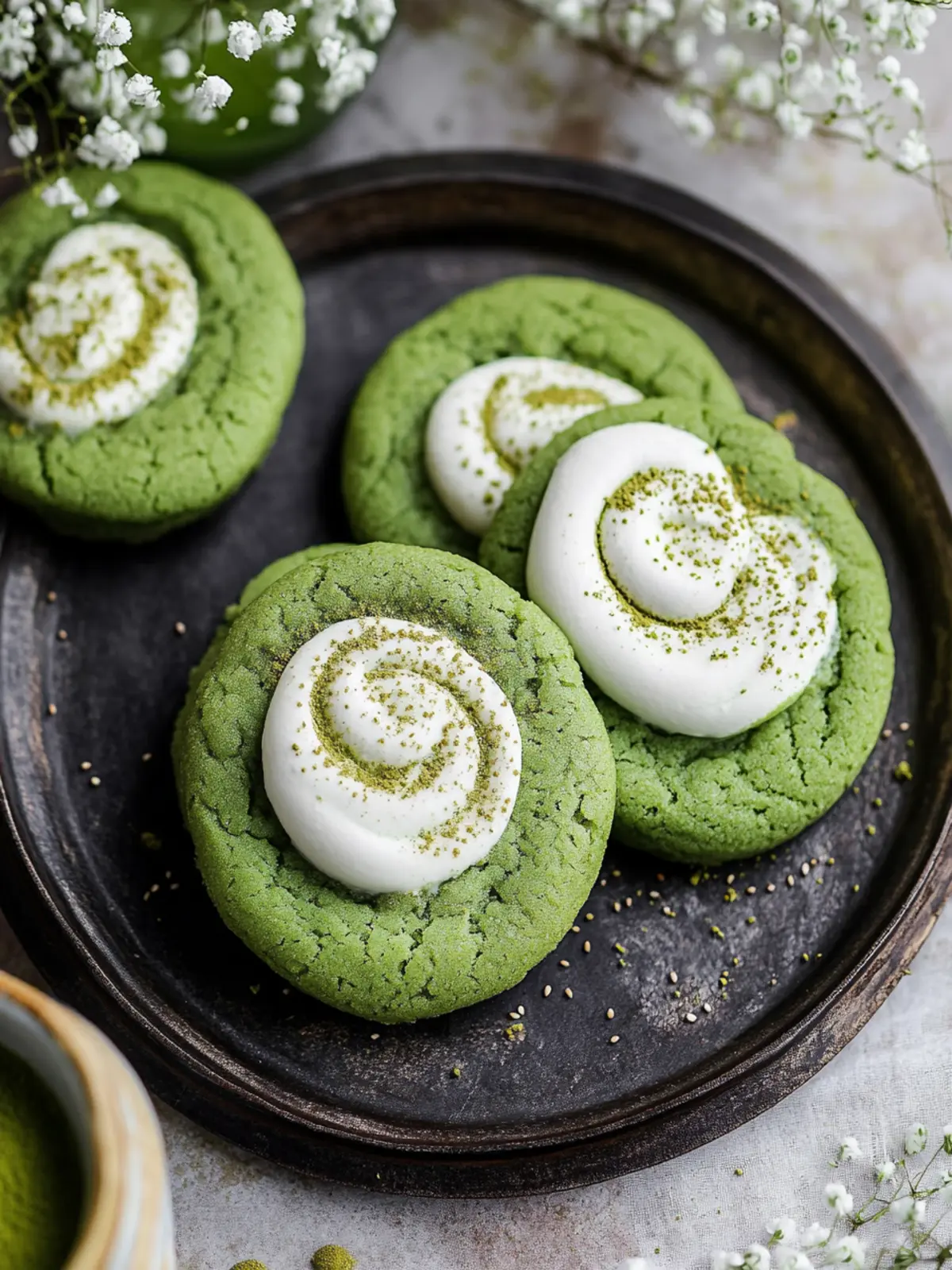 Delicious Matcha Latte Cookies with Creamy Mascarpone Twist 4 Matcha Latte Cookies