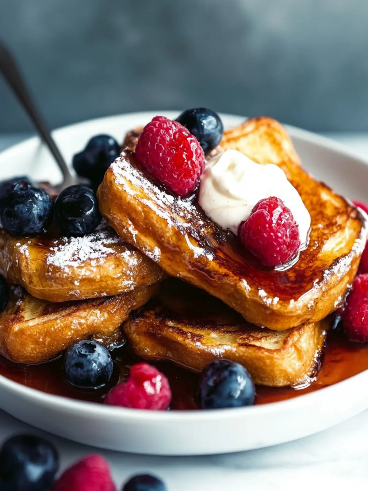 Indulgent Brioche French Toast with Zesty Blueberry Bliss 2 Brioche French Toast