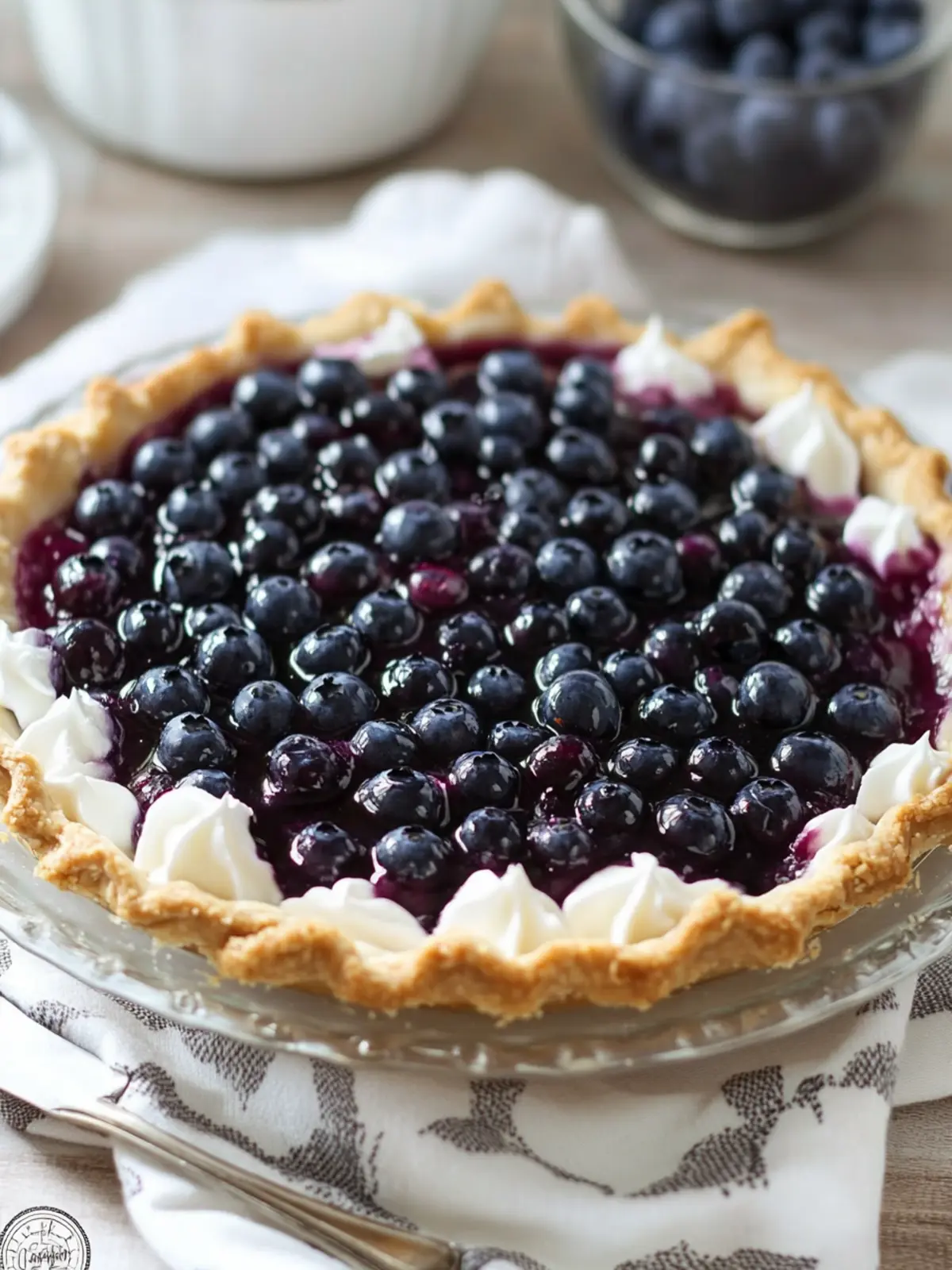 Delicious Blueberry Cream Pie: A Sweet Slice of Heaven 2 Blueberry Cream Pie