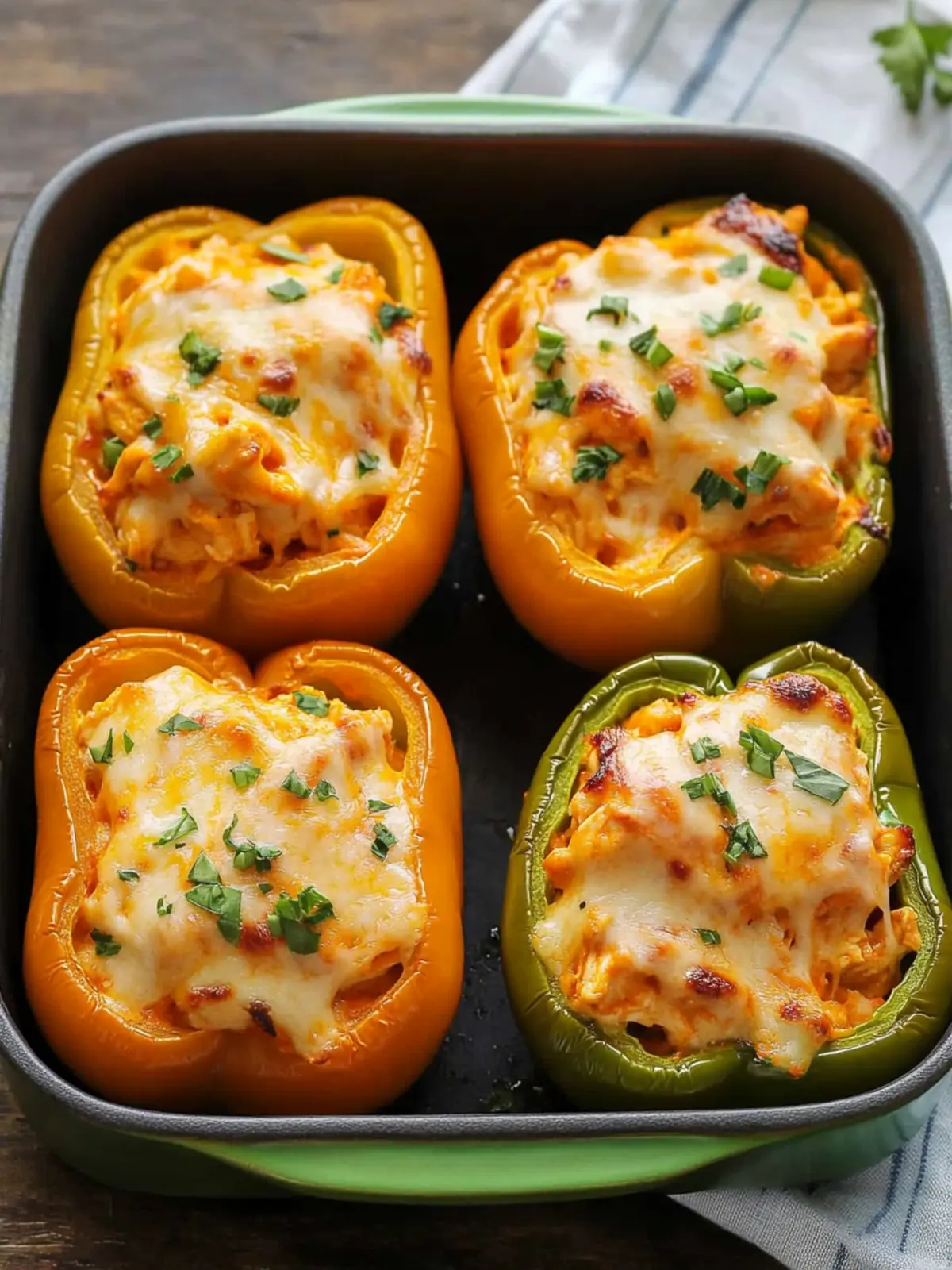 Cheesy Buffalo Chicken Stuffed Peppers for a Tasty Twist 5 Cheesy Buffalo Chicken Stuffed Peppers